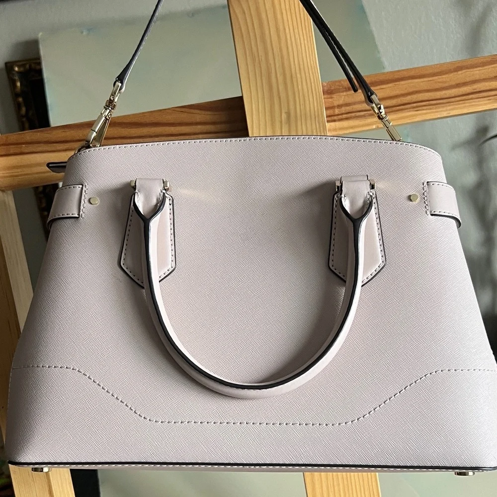 Michael Kors Women's Light Gray Satchel - Picture 3 of 13